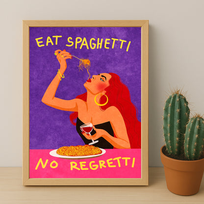 Cadre photo Citation - Eat Spaghetti