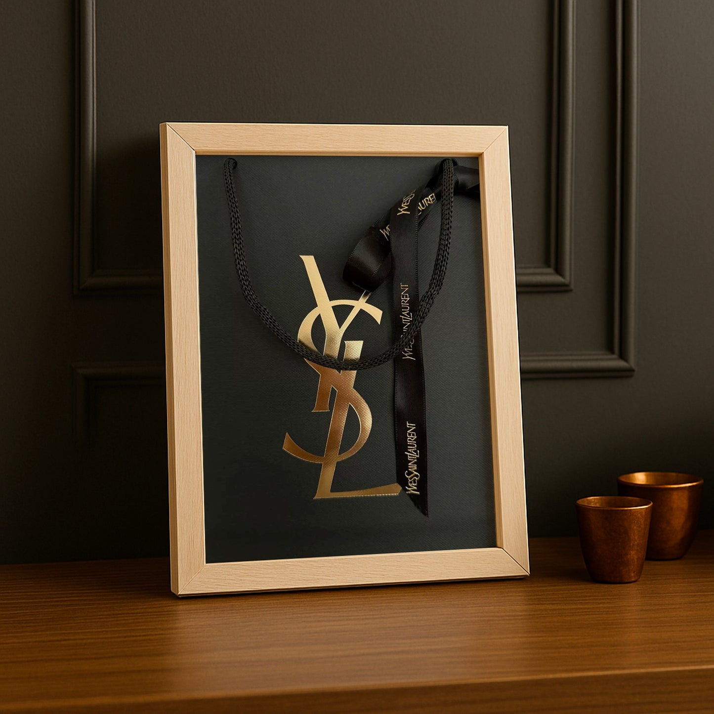 Cadre photo Yves Saint Laurent - Sac Gold