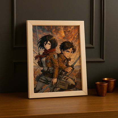 Cadre Photo SNK - Mikasa x Eren