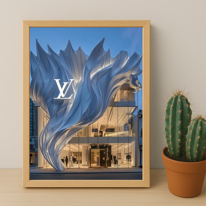 Cadre photo Louis Vuitton devanture