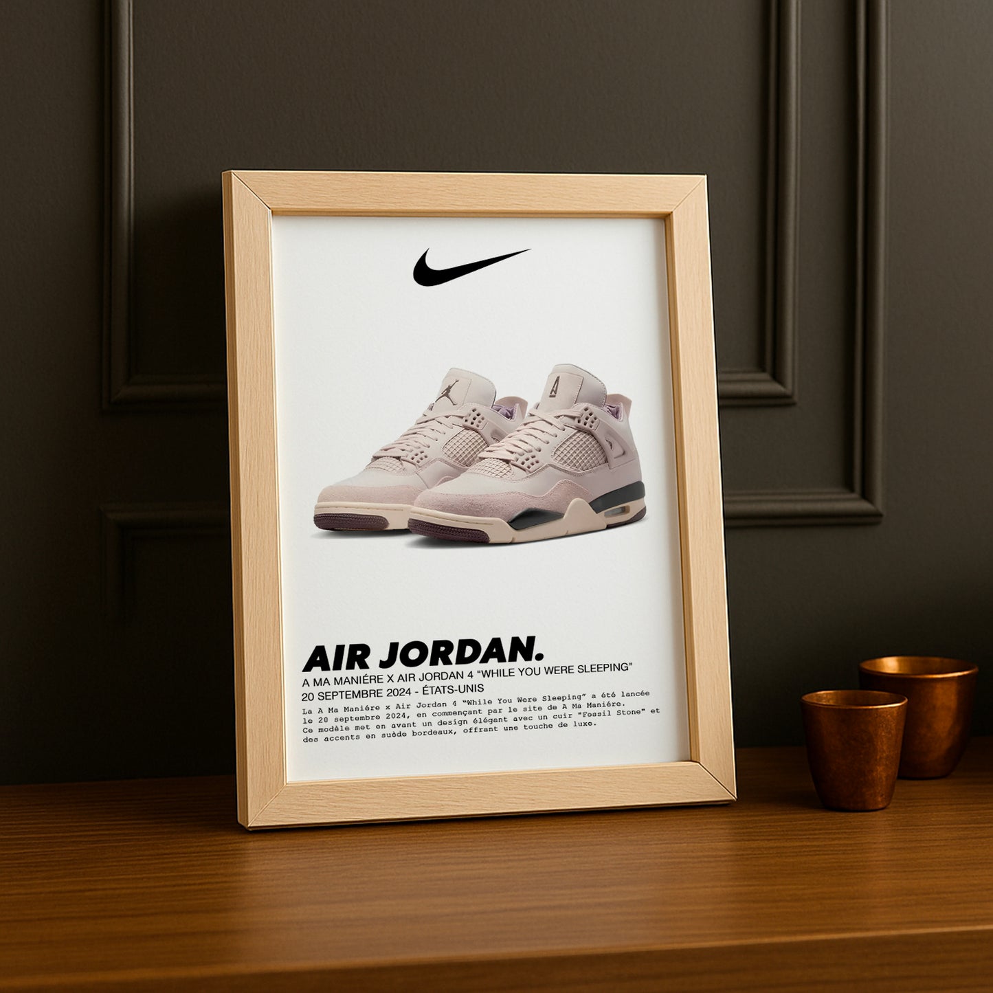 Air Jordan 4 x A Ma Manière „While You Were Sleeping“-Fotorahmen 