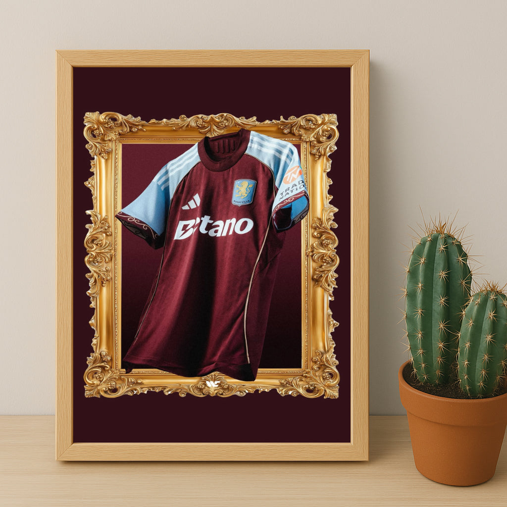 Cadre photo - Maillot Aston Villa Domicile 25-26