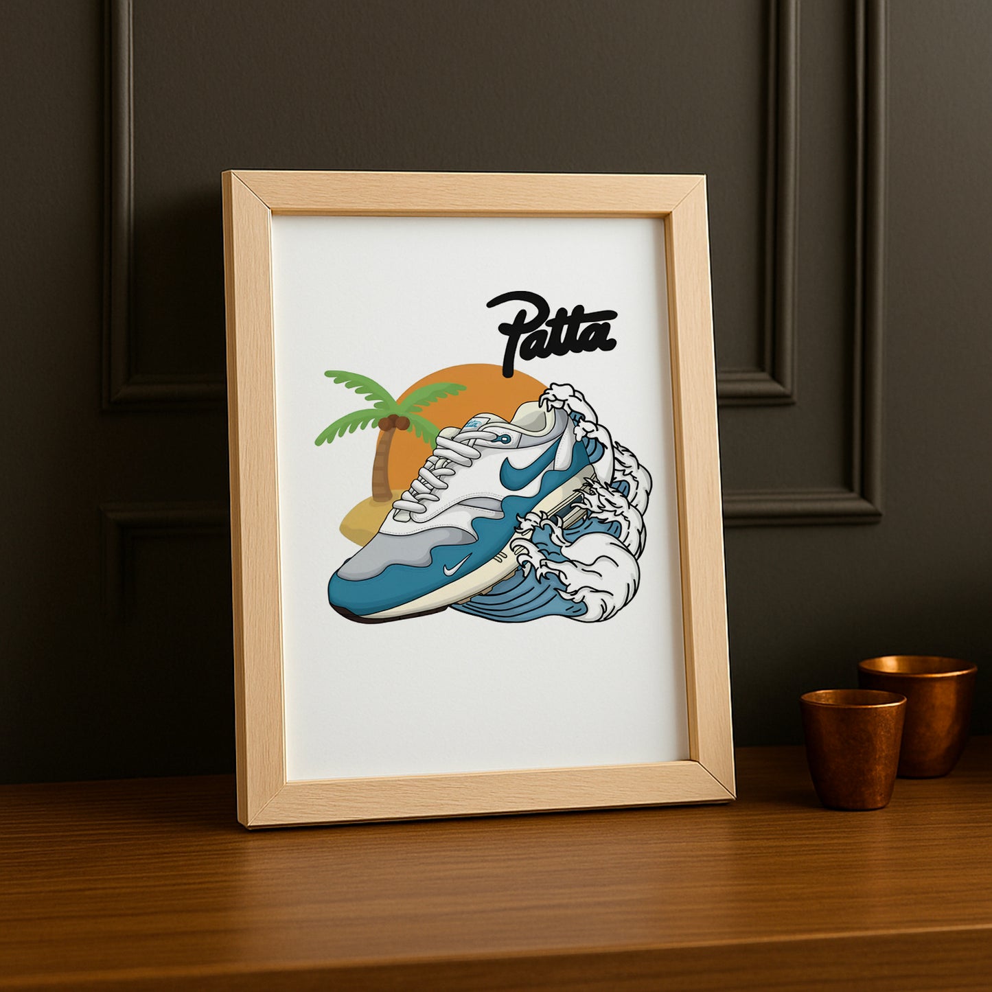 Poster Nike Patta bleu
