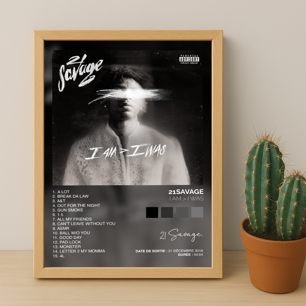 Poster 21Savage - Album I Am > I Was