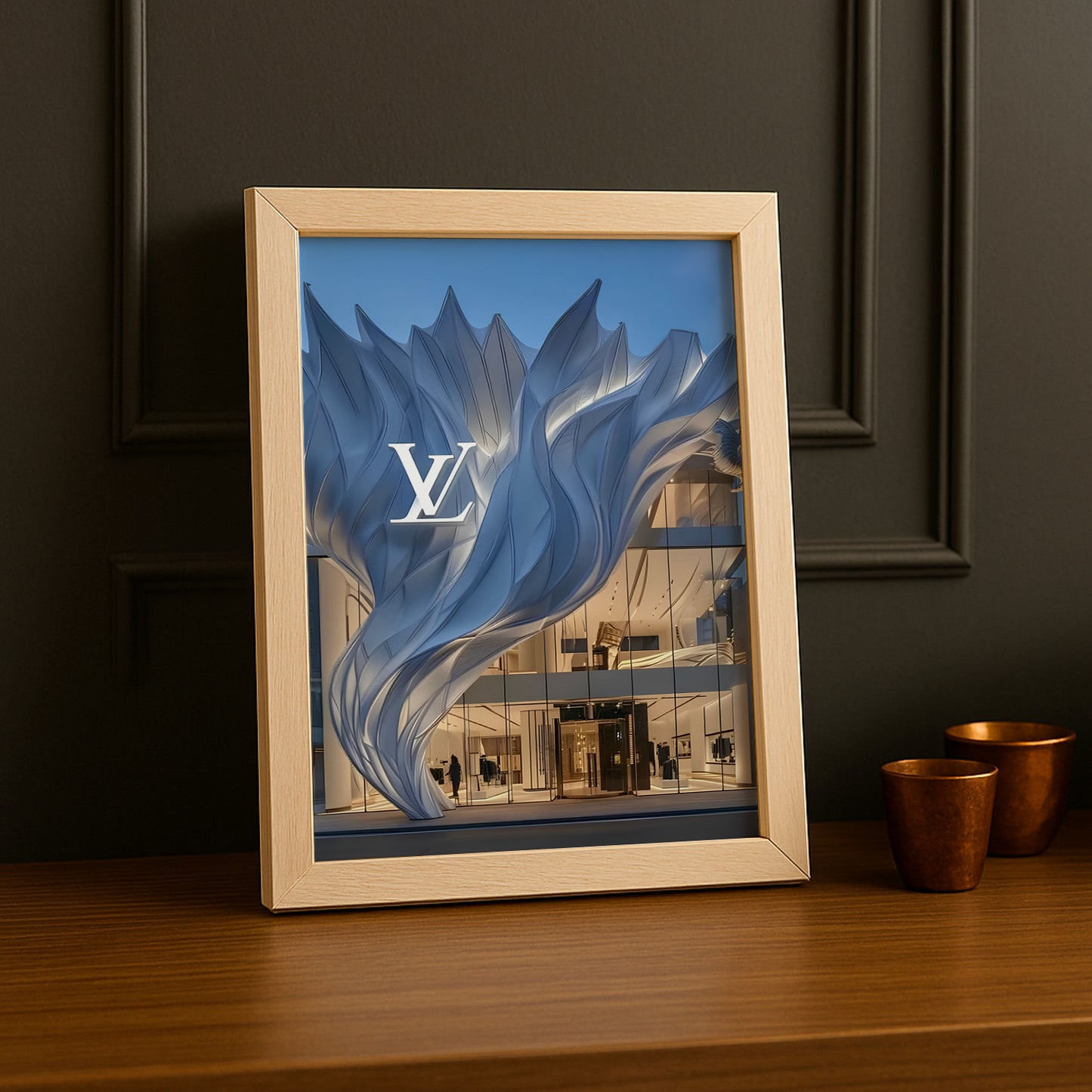 Cadre photo Louis Vuitton devanture