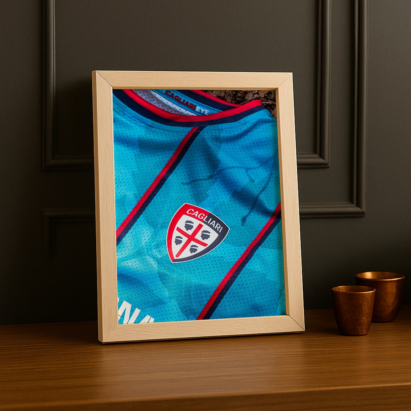 Poster Maillot Football - Cagliari Kit 25-26