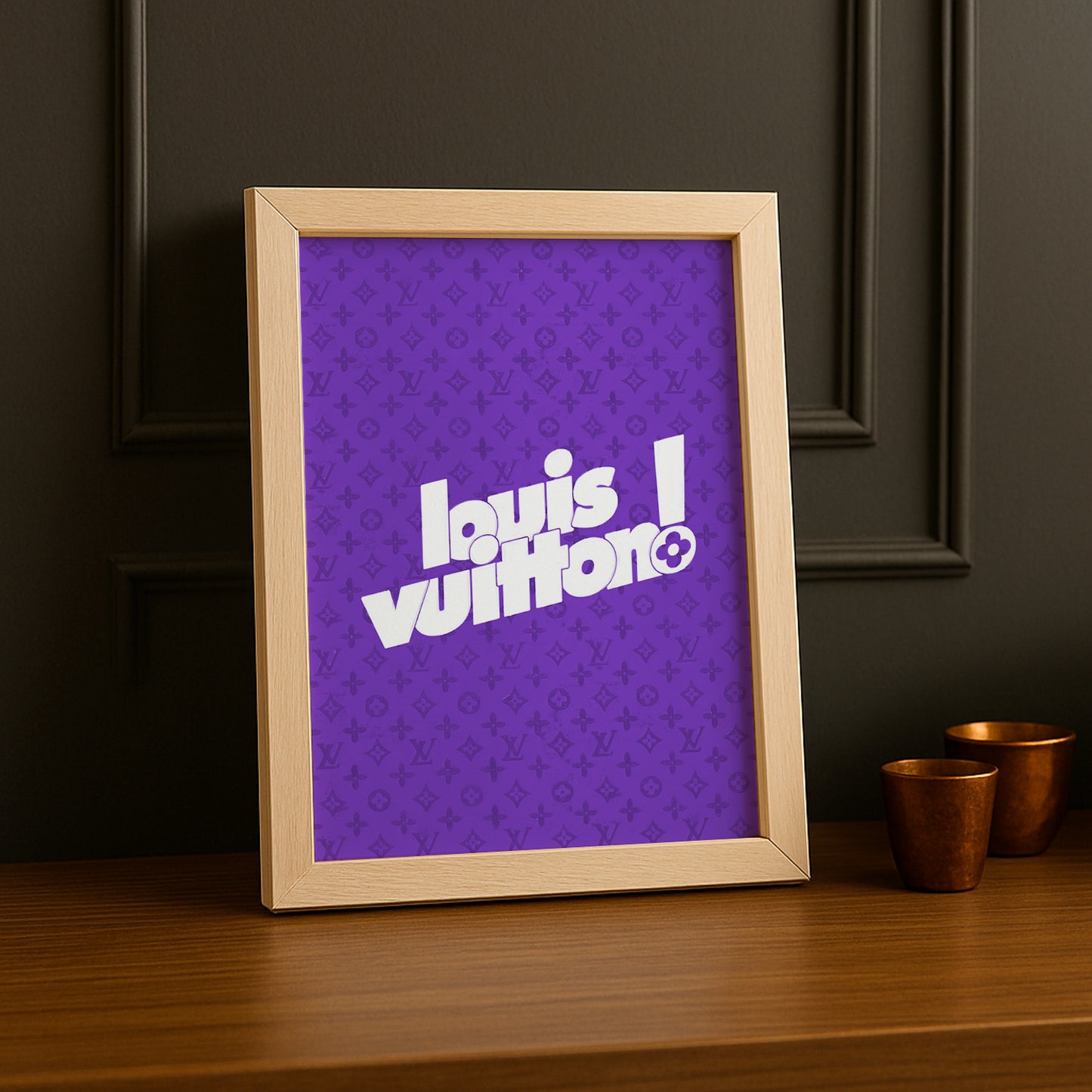 Cadre photo Louis Vuitton Purple