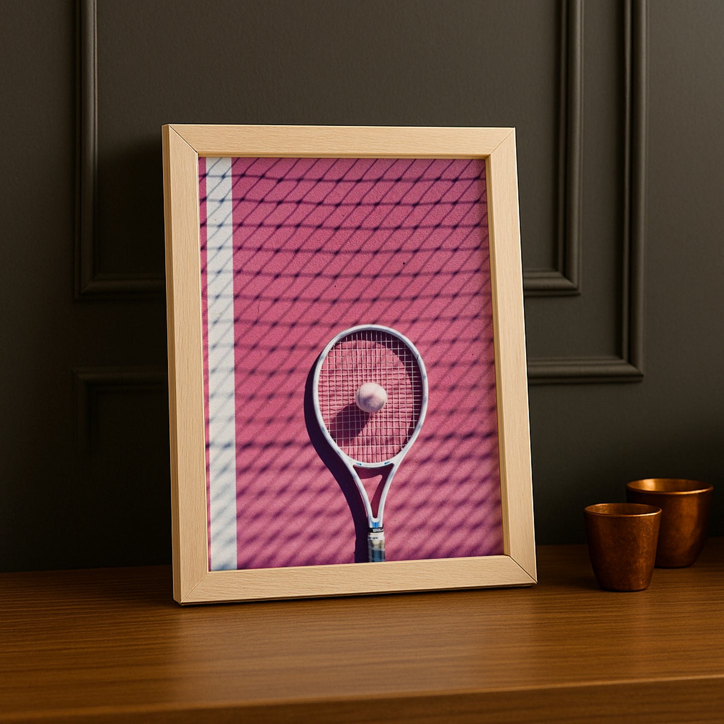 Cadre photo Tennis - Aesthetic Pink