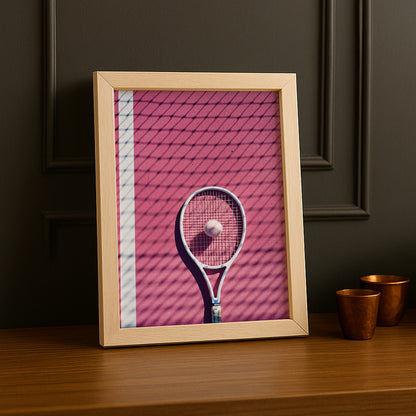 Cadre photo Tennis - Aesthetic Pink