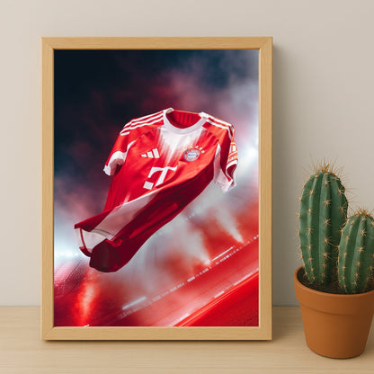 Poster Maillot Football - Bayern Munich Domicile 25-26