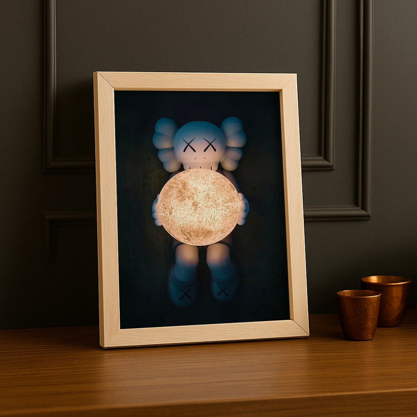 Poster Kaws - Companion Lune