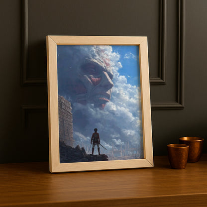 Cadre Photo Attack On Titan - Epic Scene