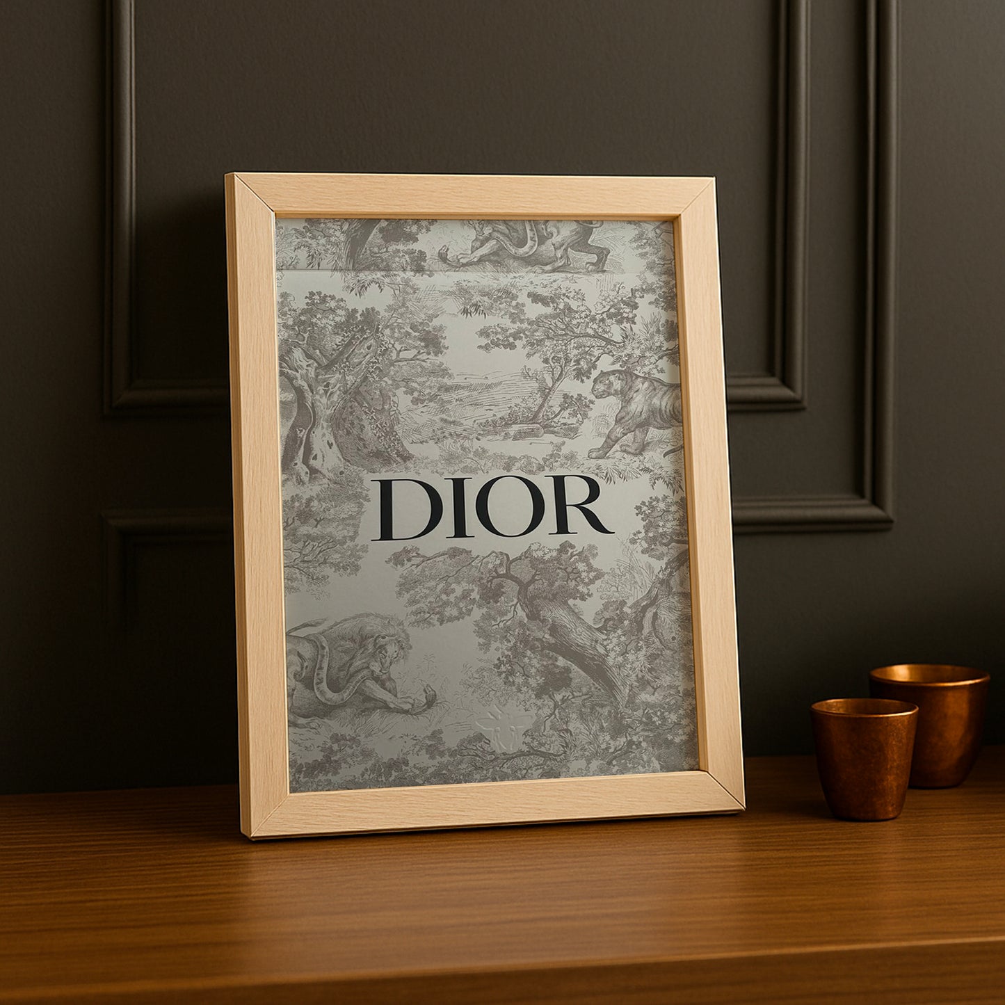 Cadre photo Christian Dior - Gris