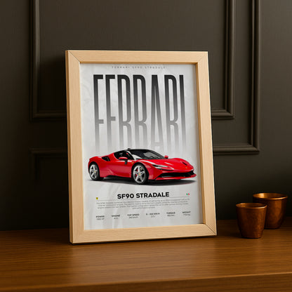 Cadre photo Ferrari SF90 Stradale