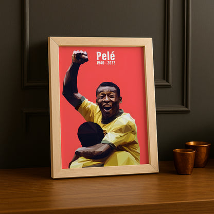 Pelé Edson Arantes do Nascimento Bilderrahmen 