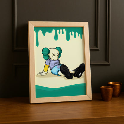 Cadre photo Kaws - Gluant