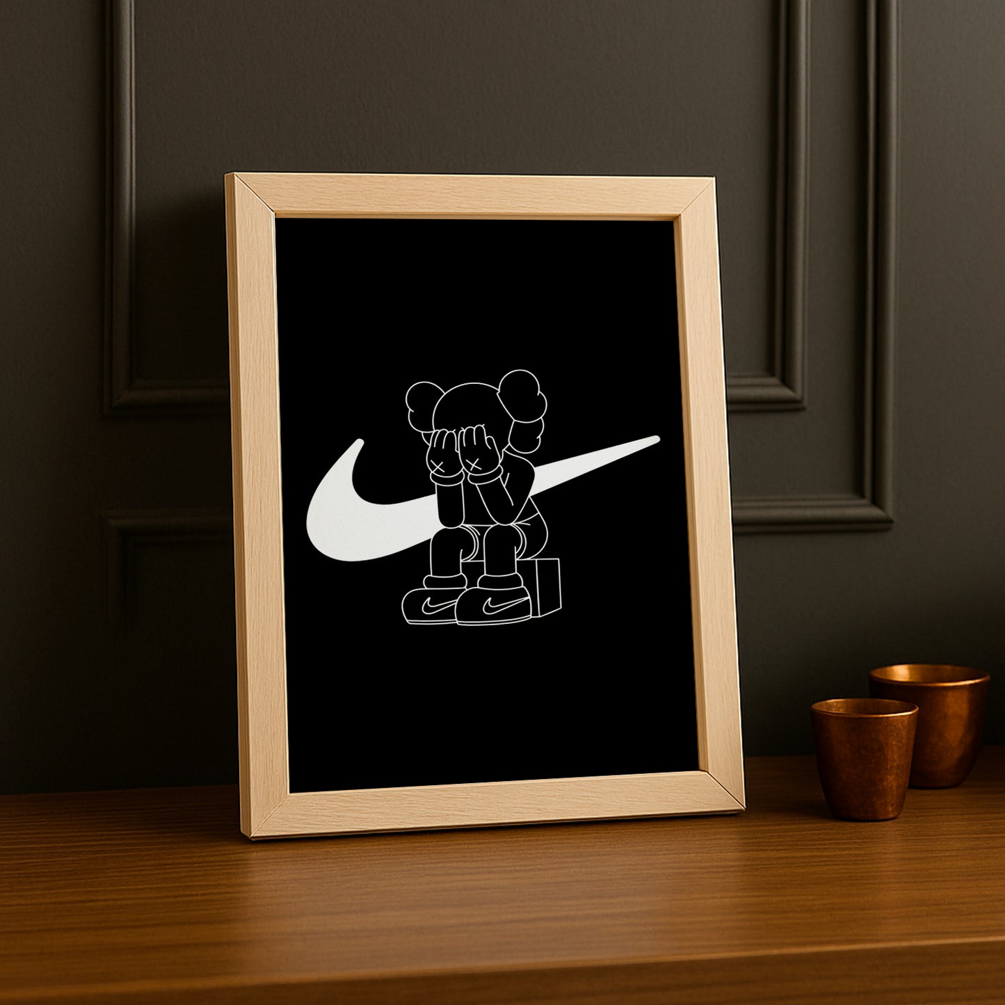 Cadre photo Kaws x Nike