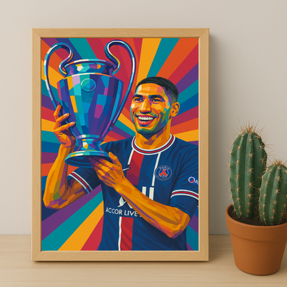 Cadre photo Achraf Hakimi Ligue des champions