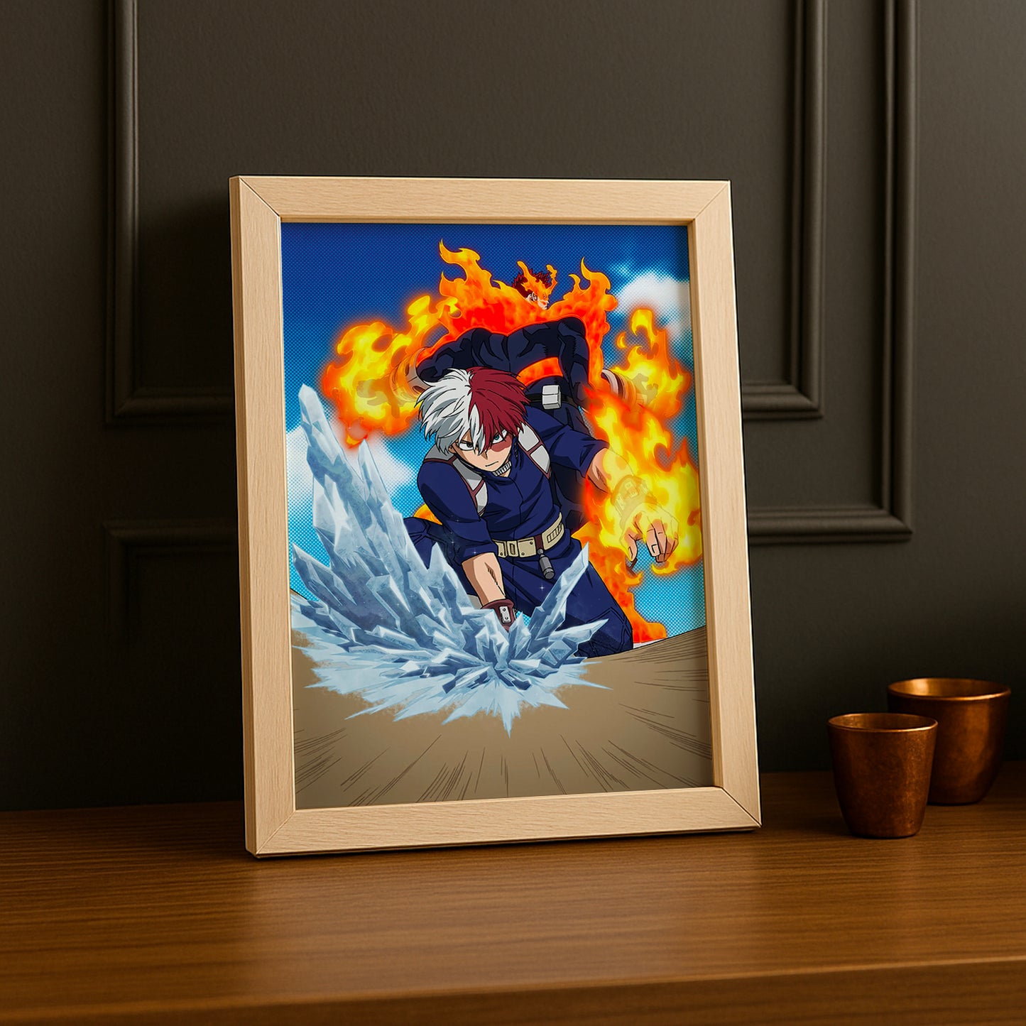 Cadre Photo My Hero Academia - Todoroki x Endeavor