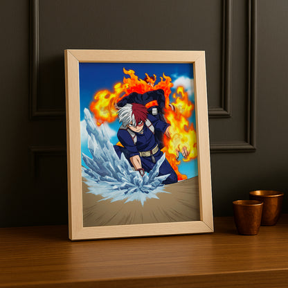 Cadre Photo My Hero Academia - Todoroki x Endeavor