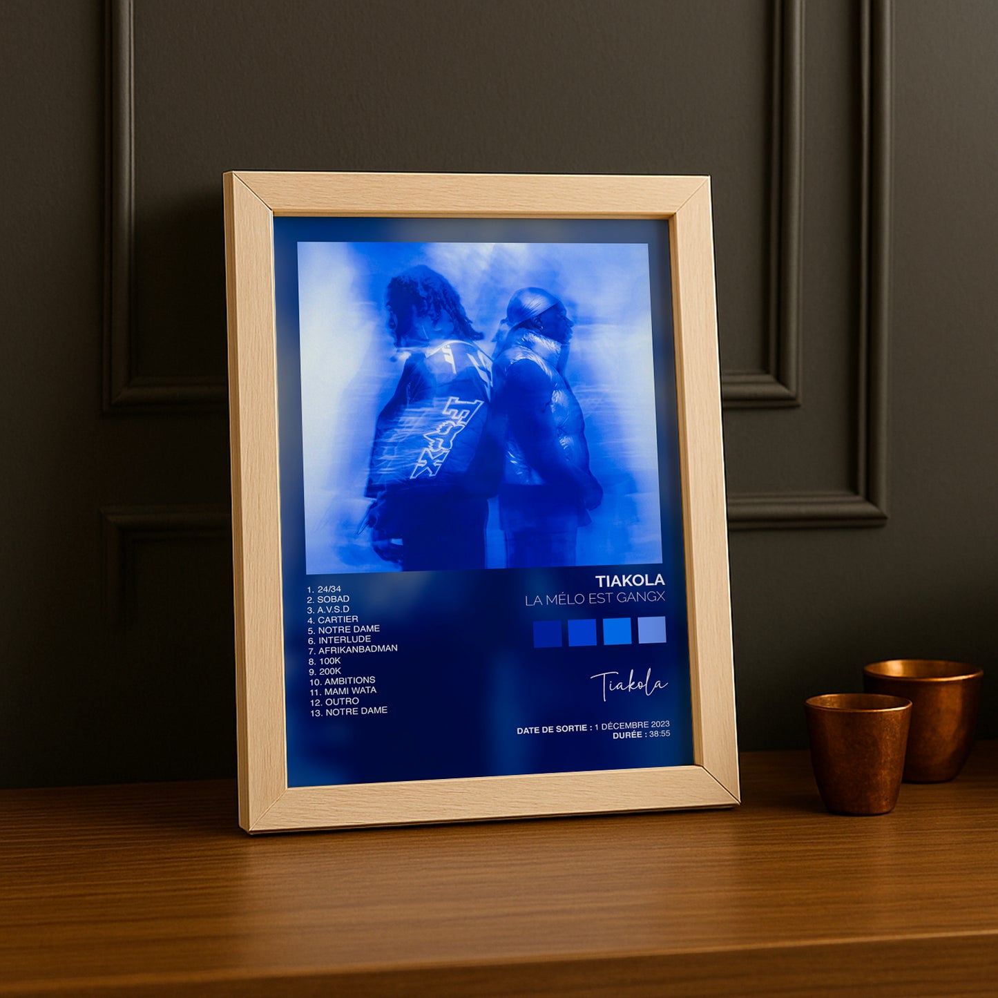 Cadre photo Album Musicaux - La Mélo est gangx de Tiakola