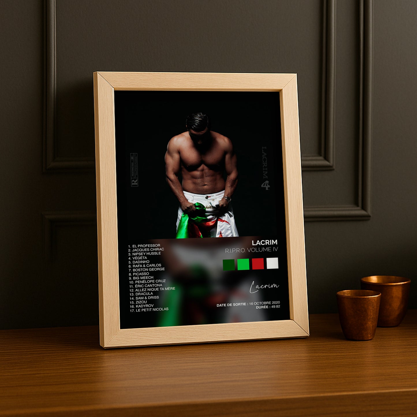 Cadre photo Album Musicaux - Ripro Volume 4 de Lacrim