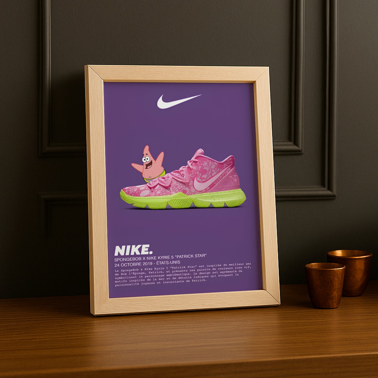 Spongebob x Nike Kyrie 5 Patrick Star Fotorahmen 