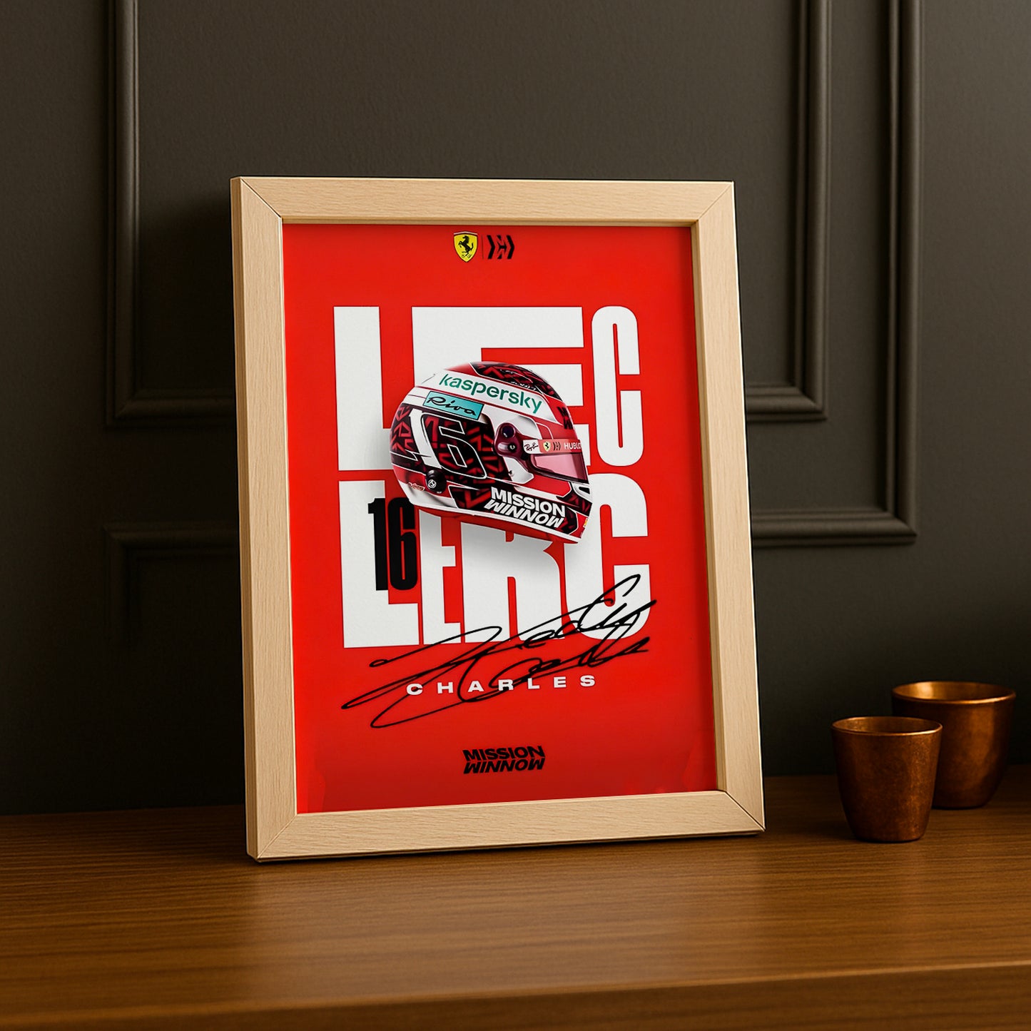 Cadre photo Charles Leclerc Formule 1