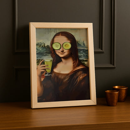Cadre photo Mona Lisa courgette