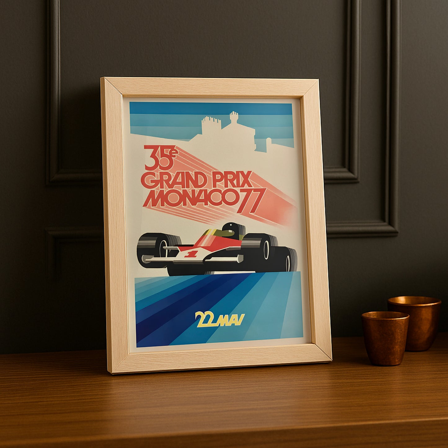 Cadre photo 35e Grand Prix Monaco 77