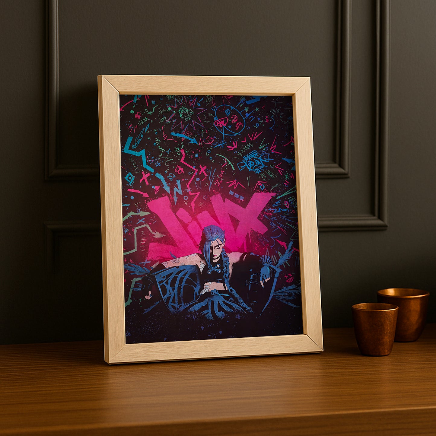 Cadre photo Jinx Arcane