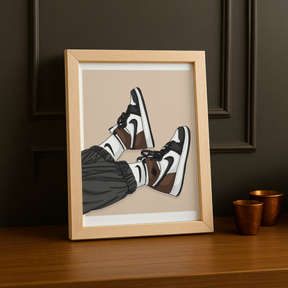 Cadre Photo Nike - AJ1 Brown