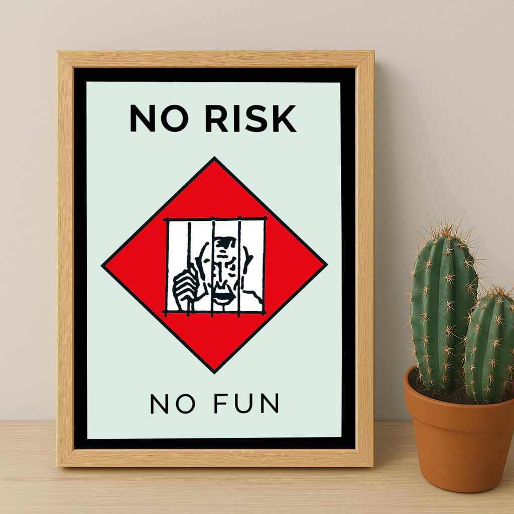 Monopoly No Risk No Fun - Cadre photo