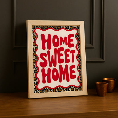 Cadre photo Citation - Home Sweet Home