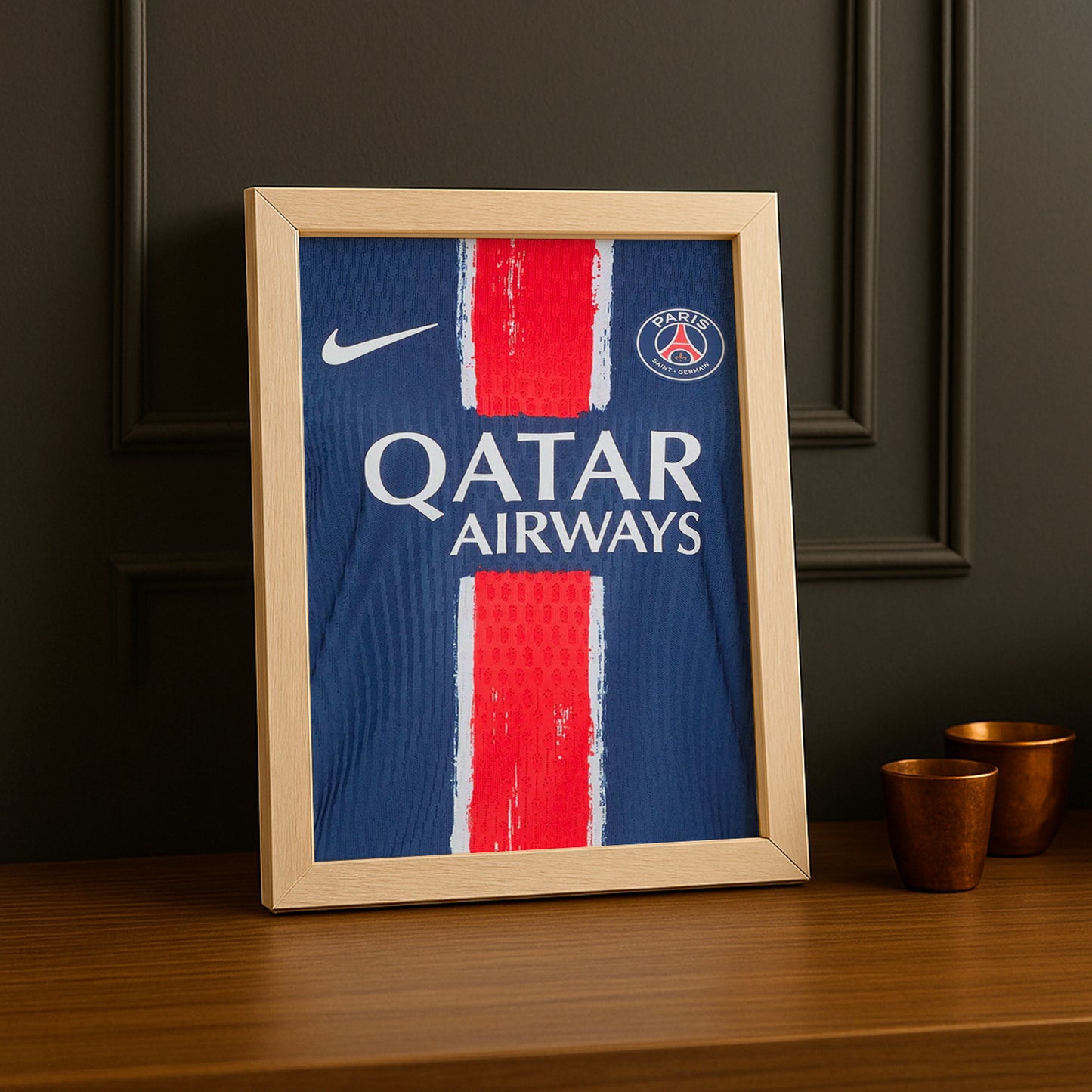 PSG-Heimtrikot-Fotorahmen 2025