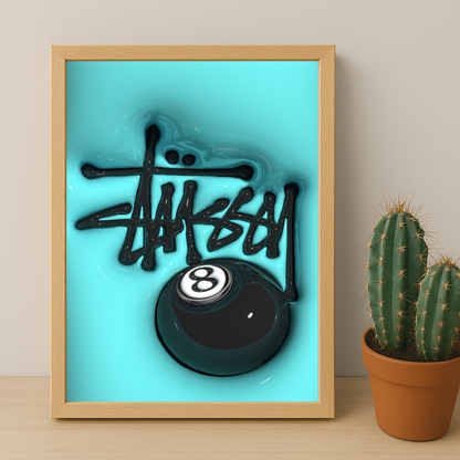 Cadre photo Stüssy - 3D Blue