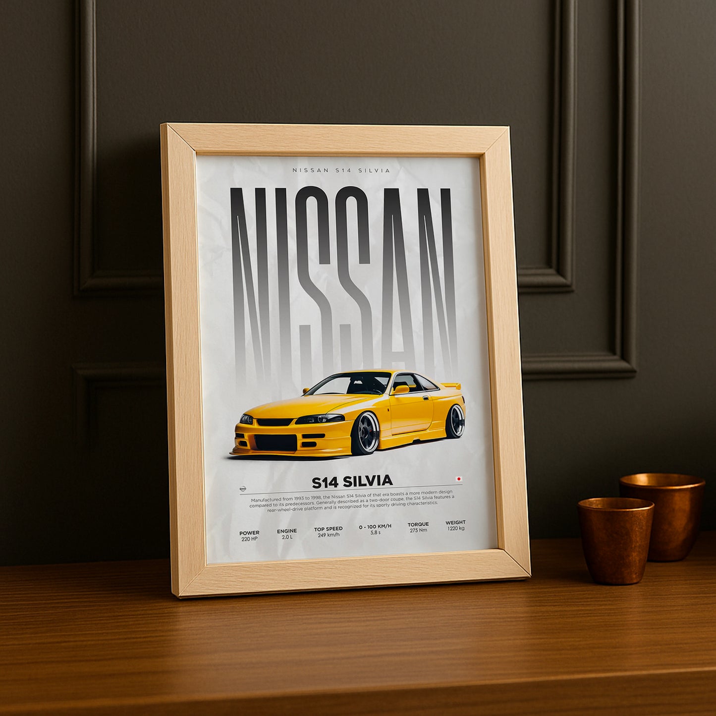Cadre photo Nissan S14 Silvia