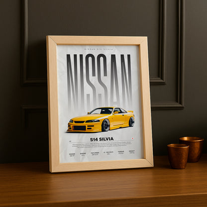 Cadre photo Nissan S14 Silvia
