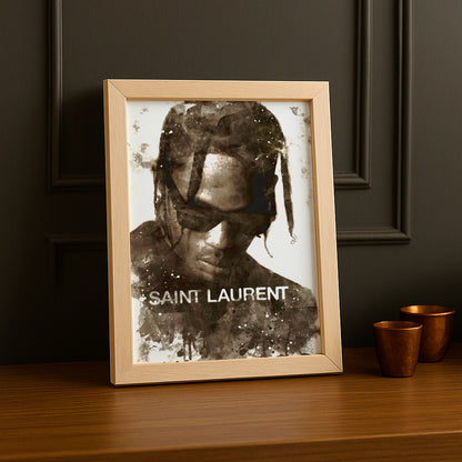 Cadre photo YSL x Travis Scott