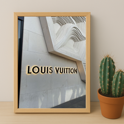 Cadre photo Louis Vuitton devanture
