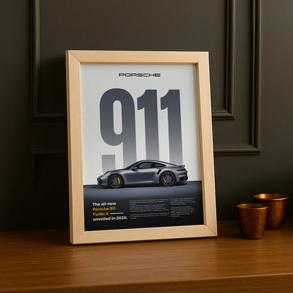 Poster Voitures - Porsche 911 Turbo S