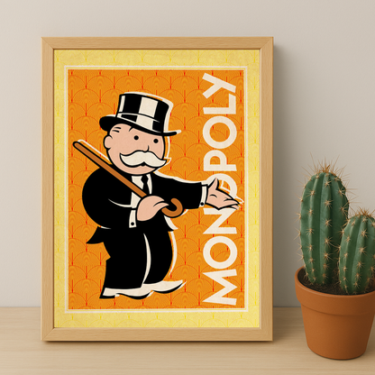 Monopoly Orange - Poster