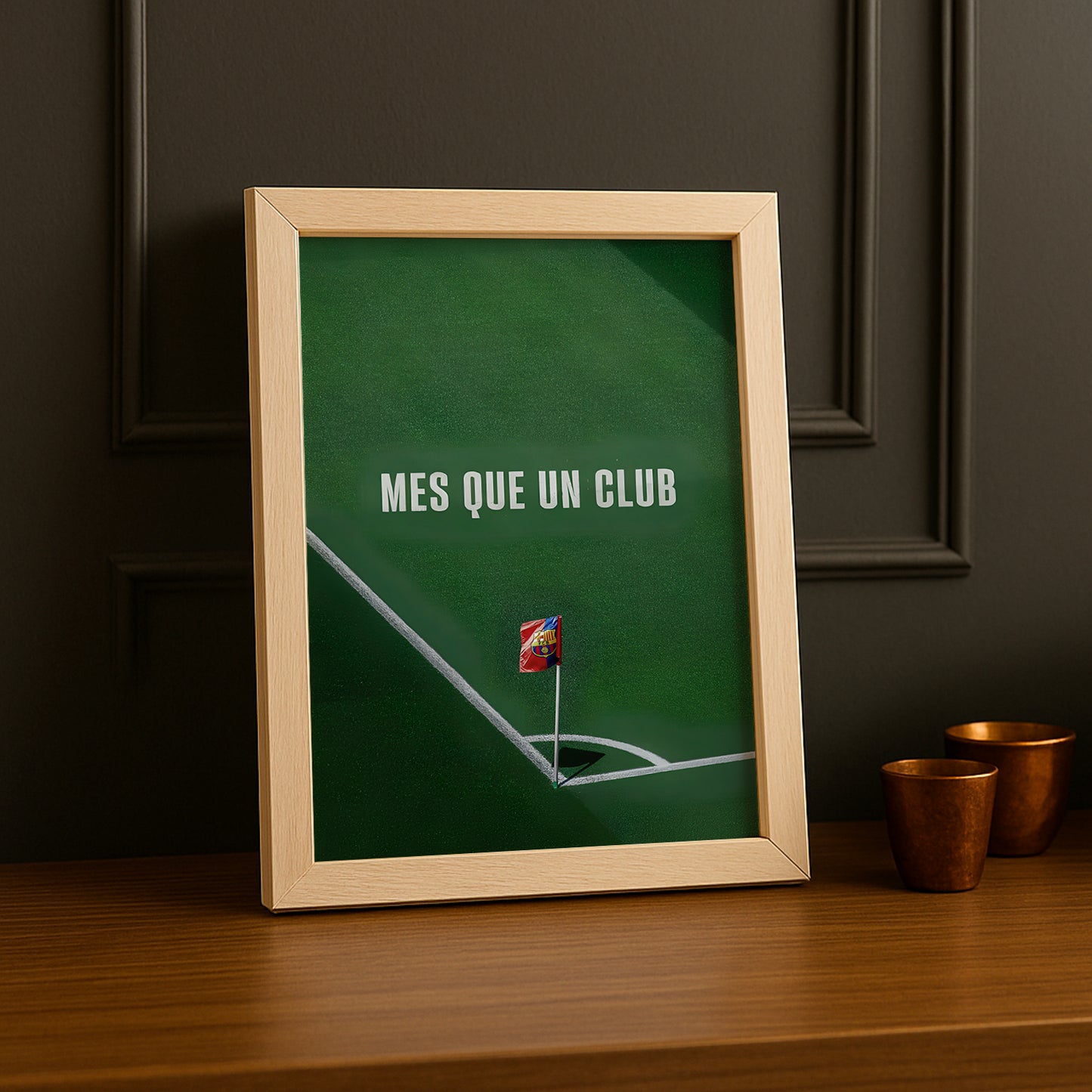 Poster encadrée FC Barcelone - Mes Que Un Club