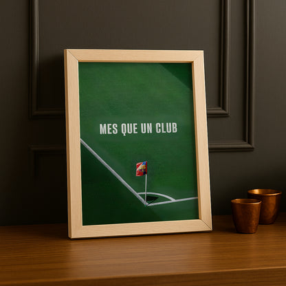 Poster encadrée FC Barcelone - Mes Que Un Club