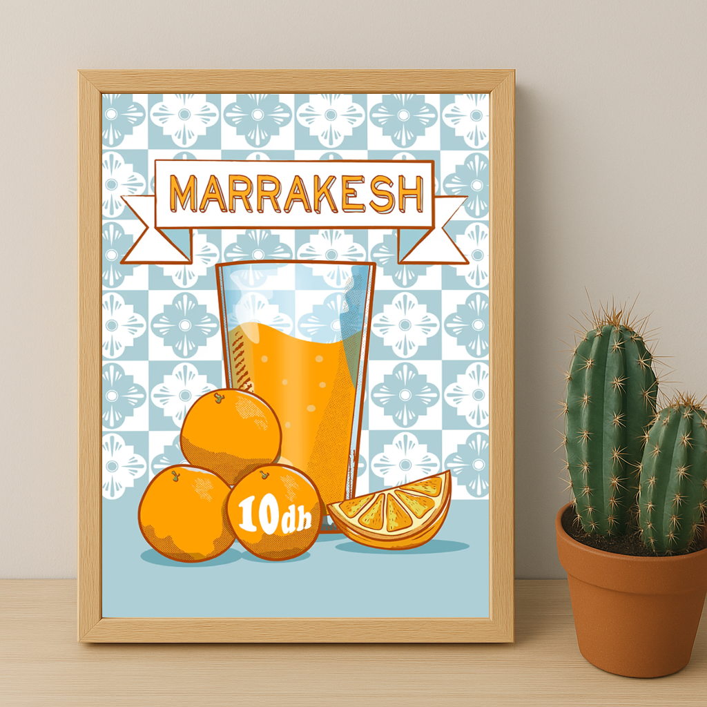 Maroc Marrakech Juice - Poster