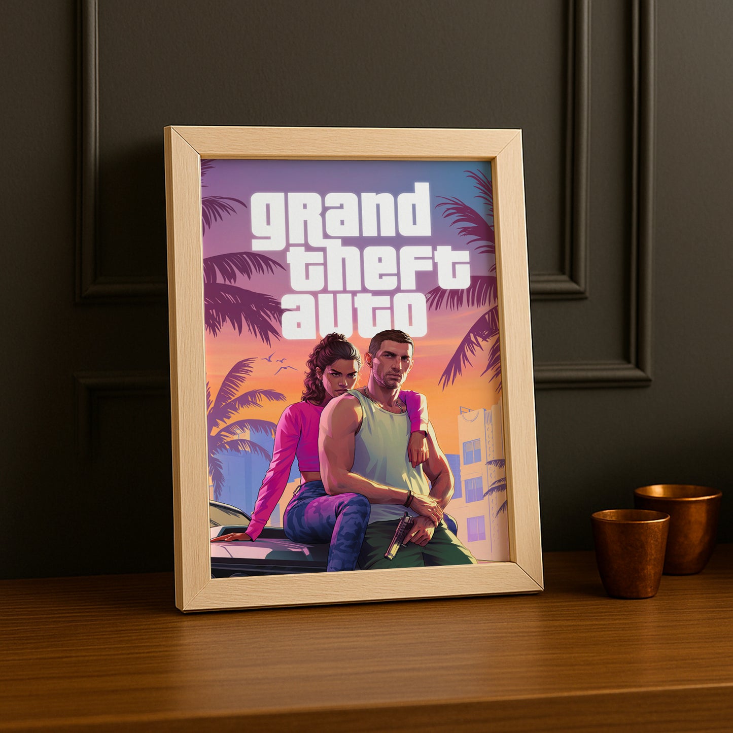 Poster Grand Theft Auto VI - Jason & Lucia