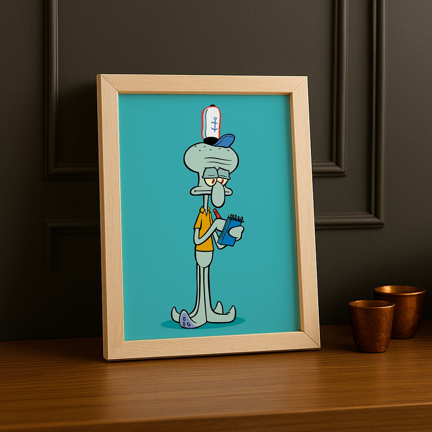 Cadre Photo Bob L'Éponge - Carlo Tentacule Note