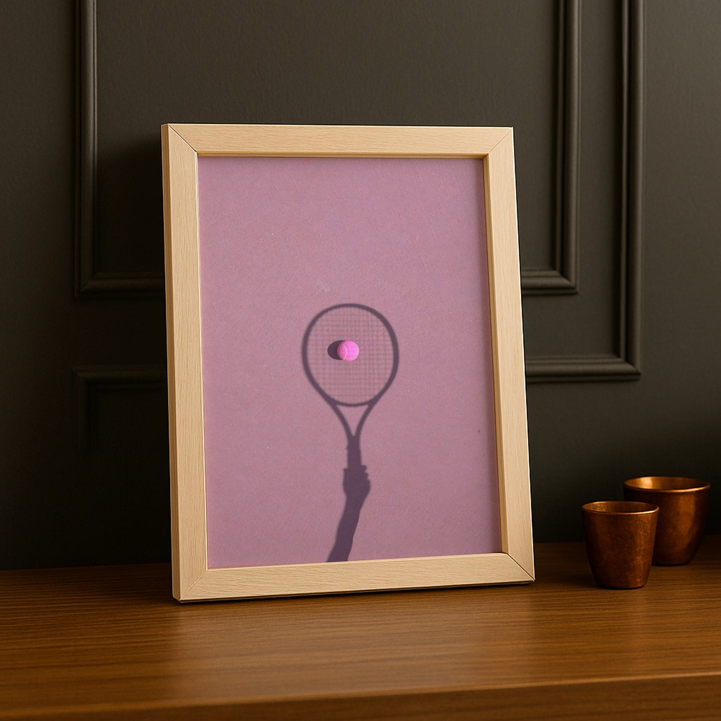 Poster Photo Tennis - Pink