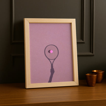 Poster Photo Tennis - Pink