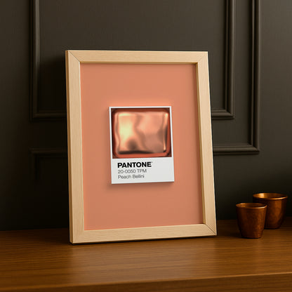 Cadre Photo Pantone Étiquette - Peach Bellini